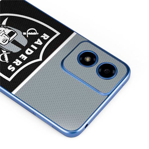 NFL Las Vegas Raiders Zone Block Moto G Play 4G (2024) Skin