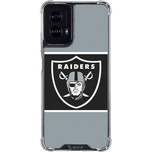 NFL Las Vegas Raiders Zone Block Moto G Power 5G (2024) Clear Case