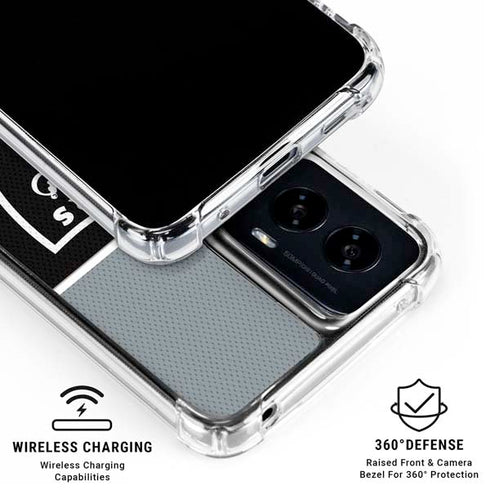 NFL Las Vegas Raiders Zone Block Moto G Power 5G (2024) Clear Case