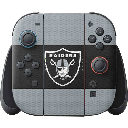 NFL Las Vegas Raiders Zone Block Nintendo Switch 2 (2025) Joy-Con Controller Skin