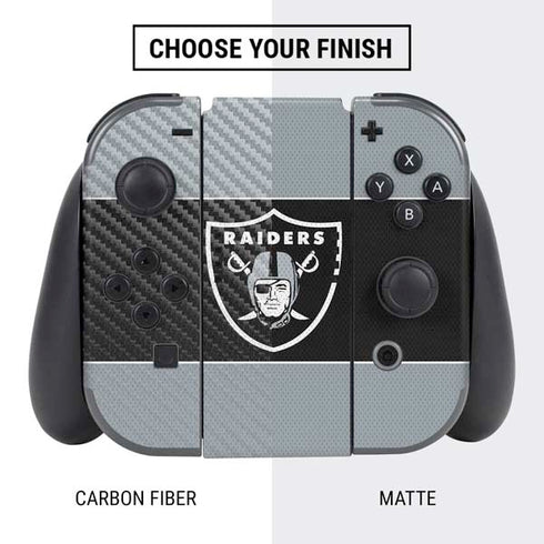 NFL Las Vegas Raiders Zone Block Nintendo Switch Bundle Skin