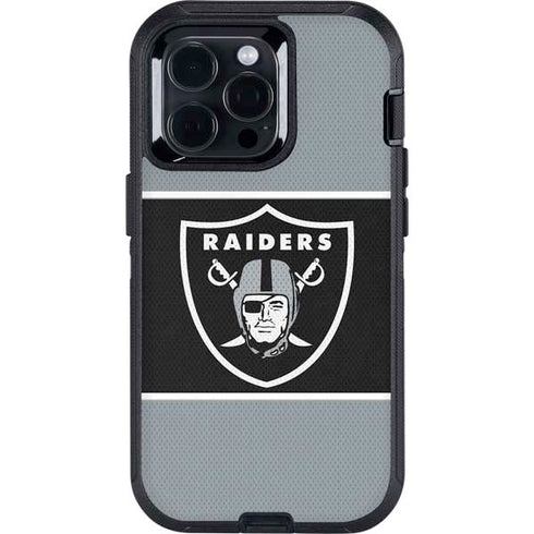 NFL Las Vegas Raiders Zone Block Otterbox Defender iPhone Skin
