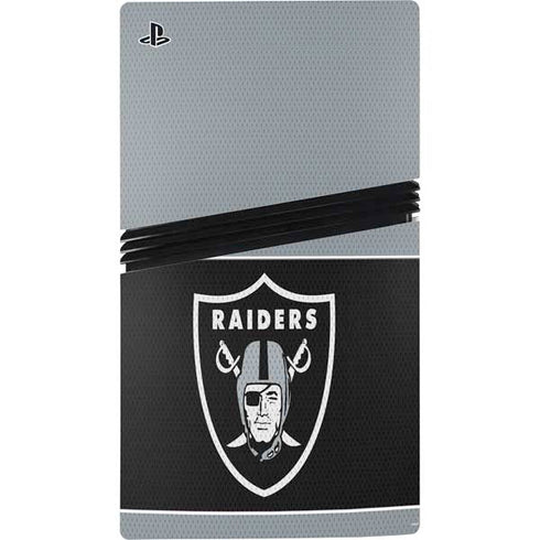 NFL Las Vegas Raiders Zone Block PS5 Pro Disk Console Skin
