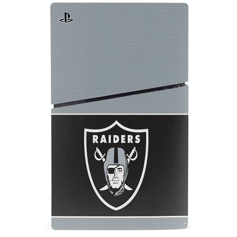 NFL Las Vegas Raiders Zone Block PS5 Slim Digital Edition Console Skin