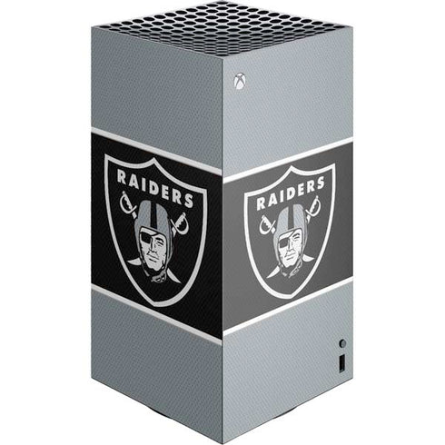 NFL Las Vegas Raiders Zone Block XBox Series X Digital Edition Console Skin