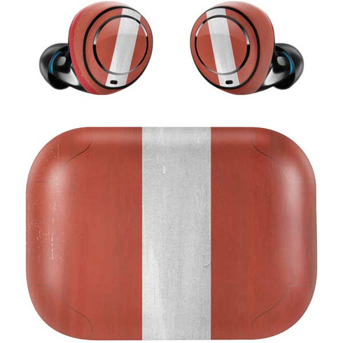 Latvia Flag Distressed Amazon Echo Buds Skin