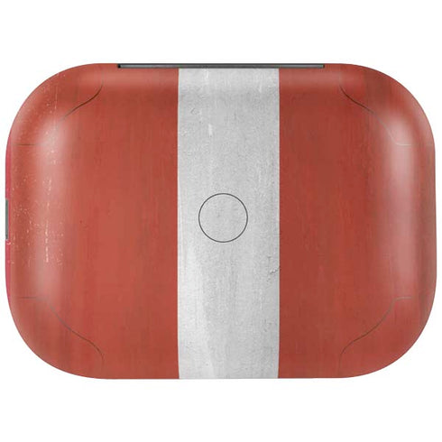 Latvia Flag Distressed Amazon Echo Buds Skin