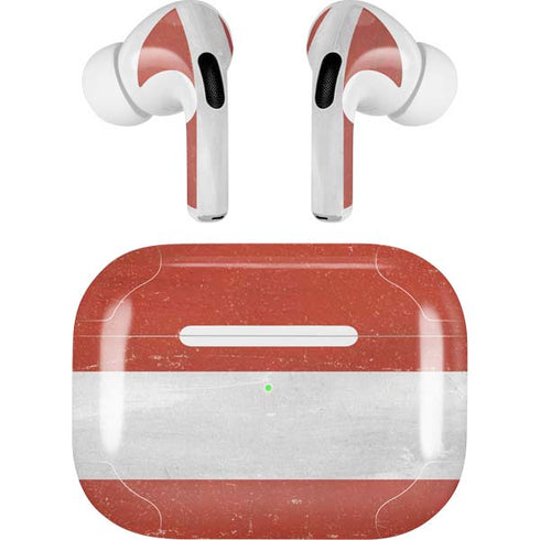 Latvia Flag Distressed AirPods Skins
