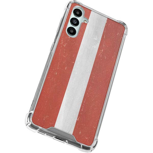 Latvia Flag Distressed Gabb Phone 4 Clear Case