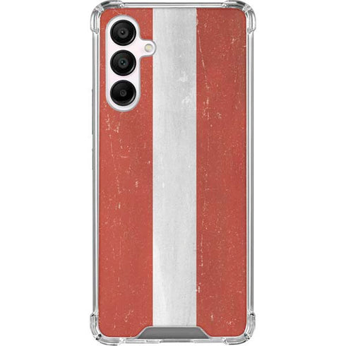 Latvia Flag Distressed Galaxy A16 5G Clear Case