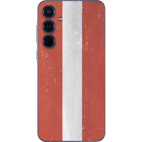 Latvia Flag Distressed Galaxy A35 5G Skin