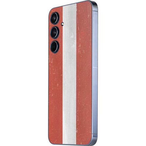 Latvia Flag Distressed Galaxy A35 5G Skin