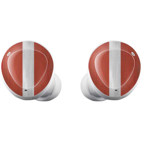 Latvia Flag Distressed Galaxy Buds Plus Skin
