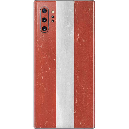 Latvia Flag Distressed Galaxy Note 10 Plus Skin