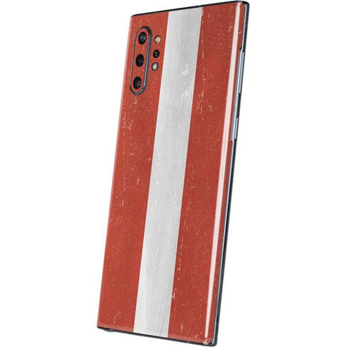 Latvia Flag Distressed Galaxy Note 10 Plus Skin