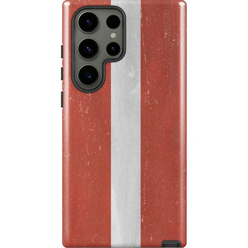 Latvia Flag Distressed Galaxy S23 Ultra Pro Case