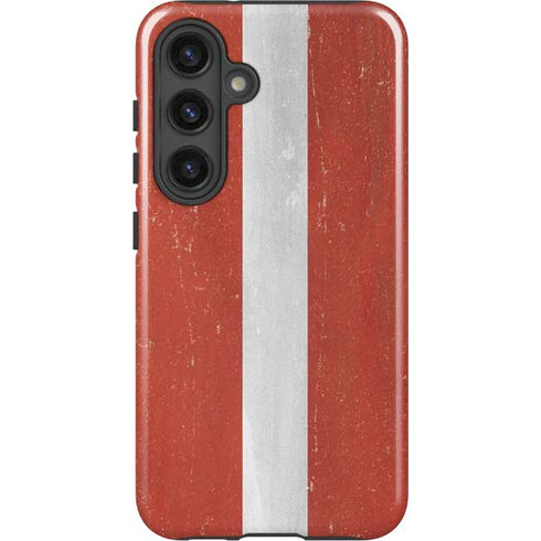 Latvia Flag Distressed Galaxy S25 Impact Case