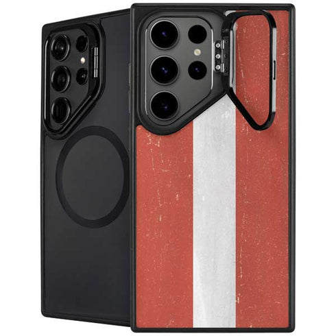 Latvia Flag Distressed Galaxy S25 Ultra Kickstand Case