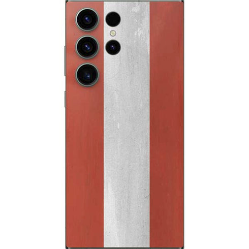 Latvia Flag Distressed Galaxy S25 Ultra Skin