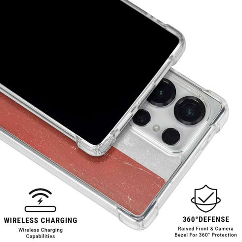 Latvia Flag Distressed Galaxy S25 Ultra Clear Case