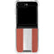 Latvia Flag Distressed Galaxy Z Flip6 Clear Case