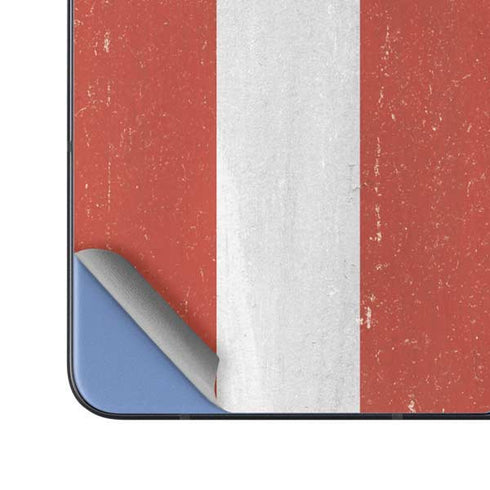 Latvia Flag Distressed Galaxy Z Fold5 5G Skin