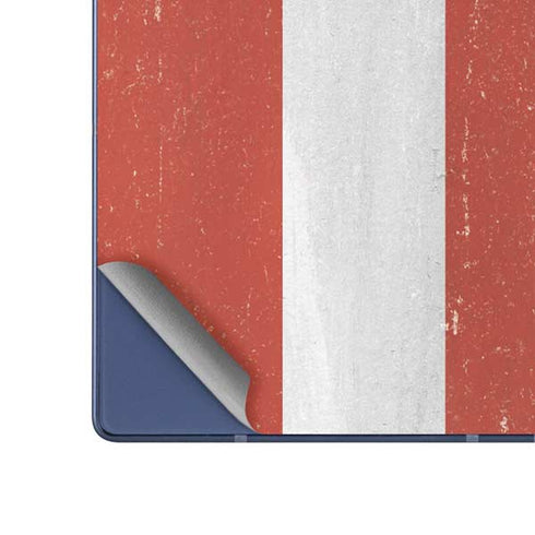 Latvia Flag Distressed Galaxy Z Fold6 Skin
