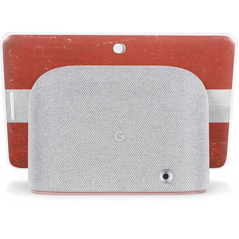 Latvia Flag Distressed Google Home Hub Skin