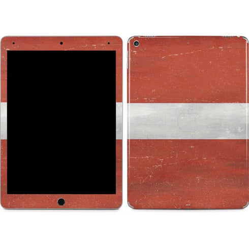 Latvia Flag Distressed iPad Skins