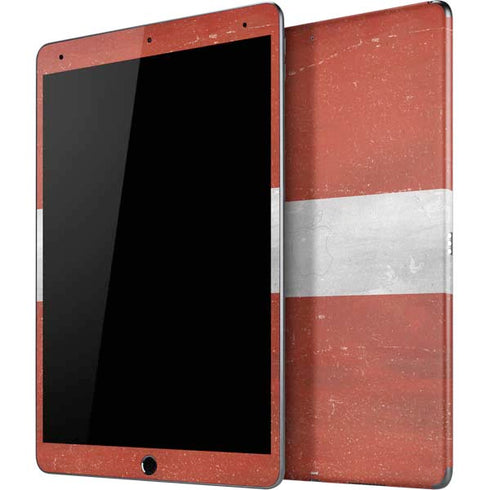 Latvia Flag Distressed iPad Skins