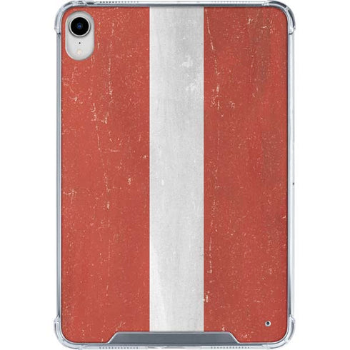 Latvia Flag Distressed iPad 11th Gen (2025) Clear Case