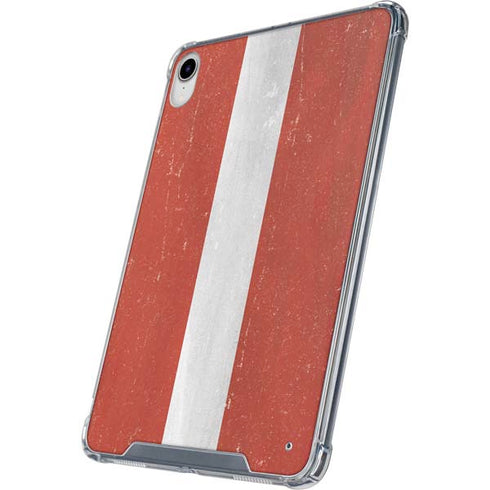 Latvia Flag Distressed iPad 11th Gen (2025) Clear Case