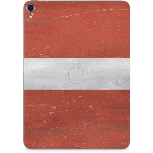 Latvia Flag Distressed Apple iPad Pro Skin
