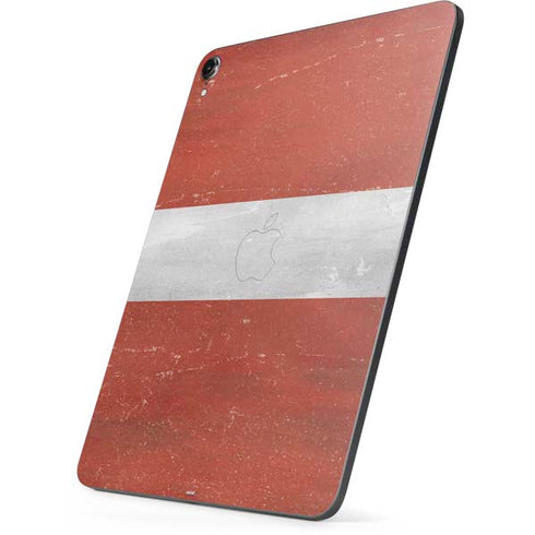 Latvia Flag Distressed Apple iPad Pro Skin