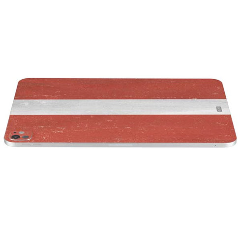 Latvia Flag Distressed iPad Pro 13in M4 (2024) Skin