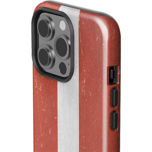 Latvia Flag Distressed iPhone 15 Pro Impact Case