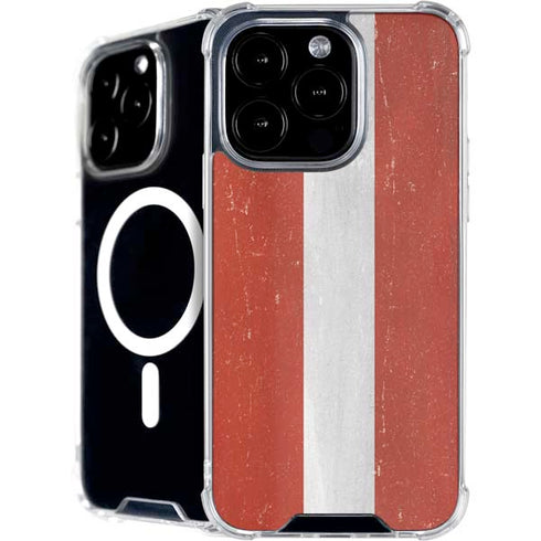 Latvia Flag Distressed iPhone 16 Pro MagSafe Case