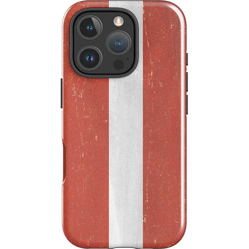 Latvia Flag Distressed iPhone 16 Pro Max Impact Case