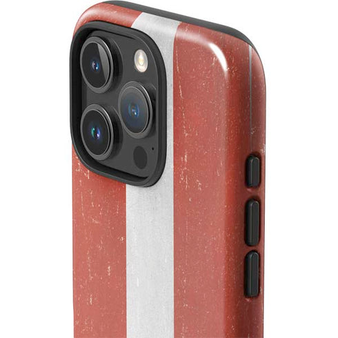 Latvia Flag Distressed iPhone 16 Pro Max Impact Case