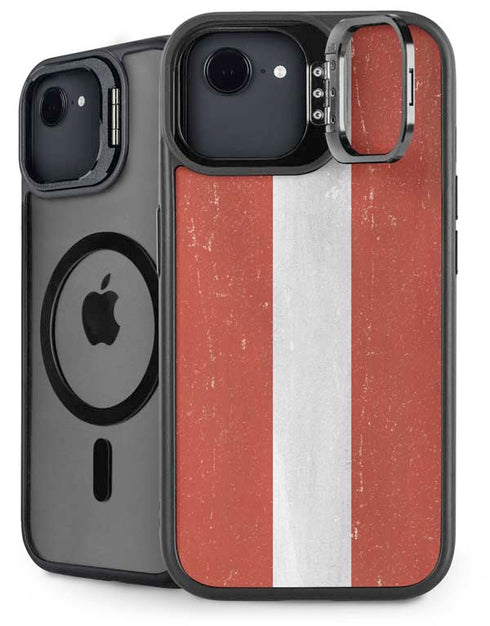 Latvia Flag Distressed iPhone 16e Kickstand Case