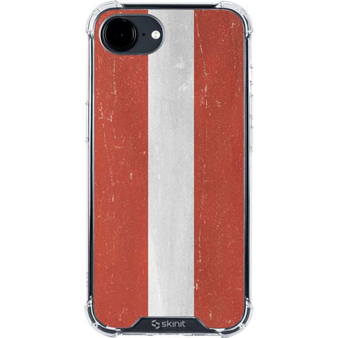 Latvia Flag Distressed iPhone 16e Clear Case