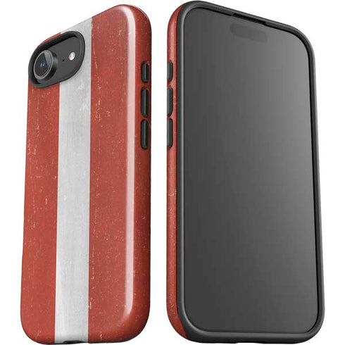 Latvia Flag Distressed iPhone 16e Impact Case