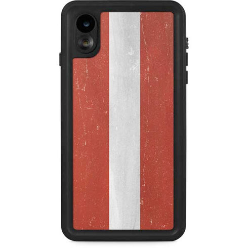 Latvia Flag Distressed iPhone Cases