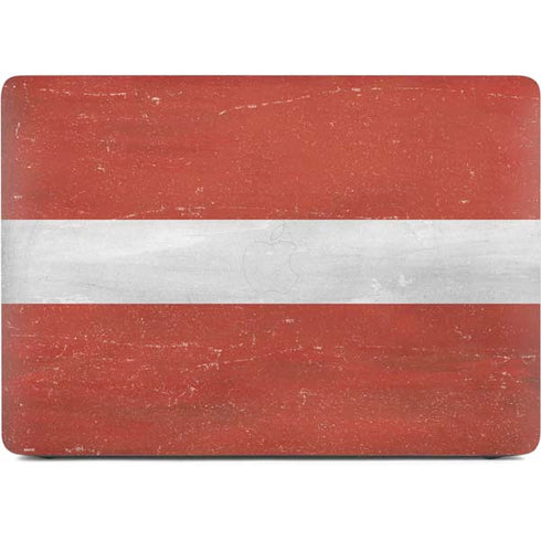Latvia Flag Distressed Apple MacBook Air Skin