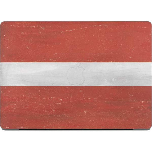 Latvia Flag Distressed Apple MacBook Pro 14-inch Skin
