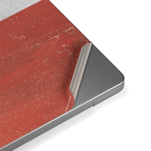 Latvia Flag Distressed Apple MacBook Pro 14-inch Skin