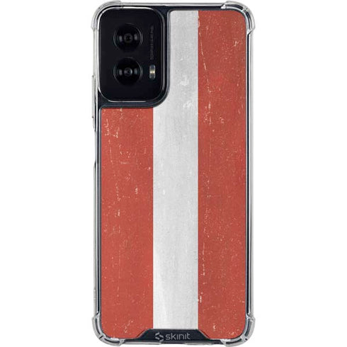 Latvia Flag Distressed Moto G Power 5G (2024) Clear Case
