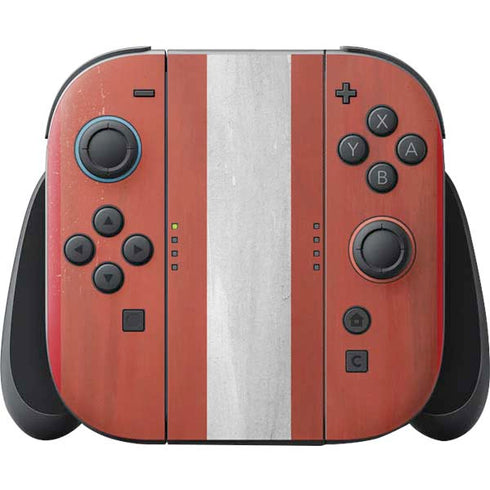 Latvia Flag Distressed Nintendo Skins