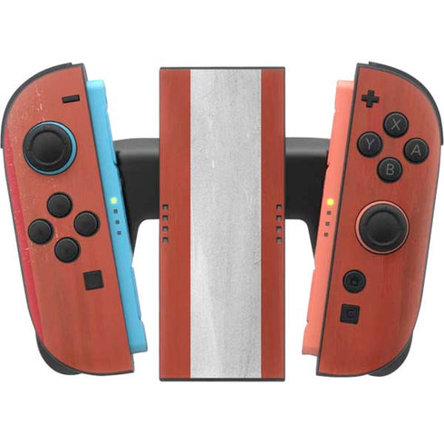 Latvia Flag Distressed Nintendo Switch 2 (2025) Joy-Con Controller Skin