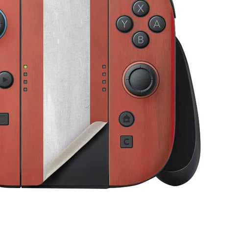 Latvia Flag Distressed Nintendo Switch 2 (2025) Joy-Con Controller Skin